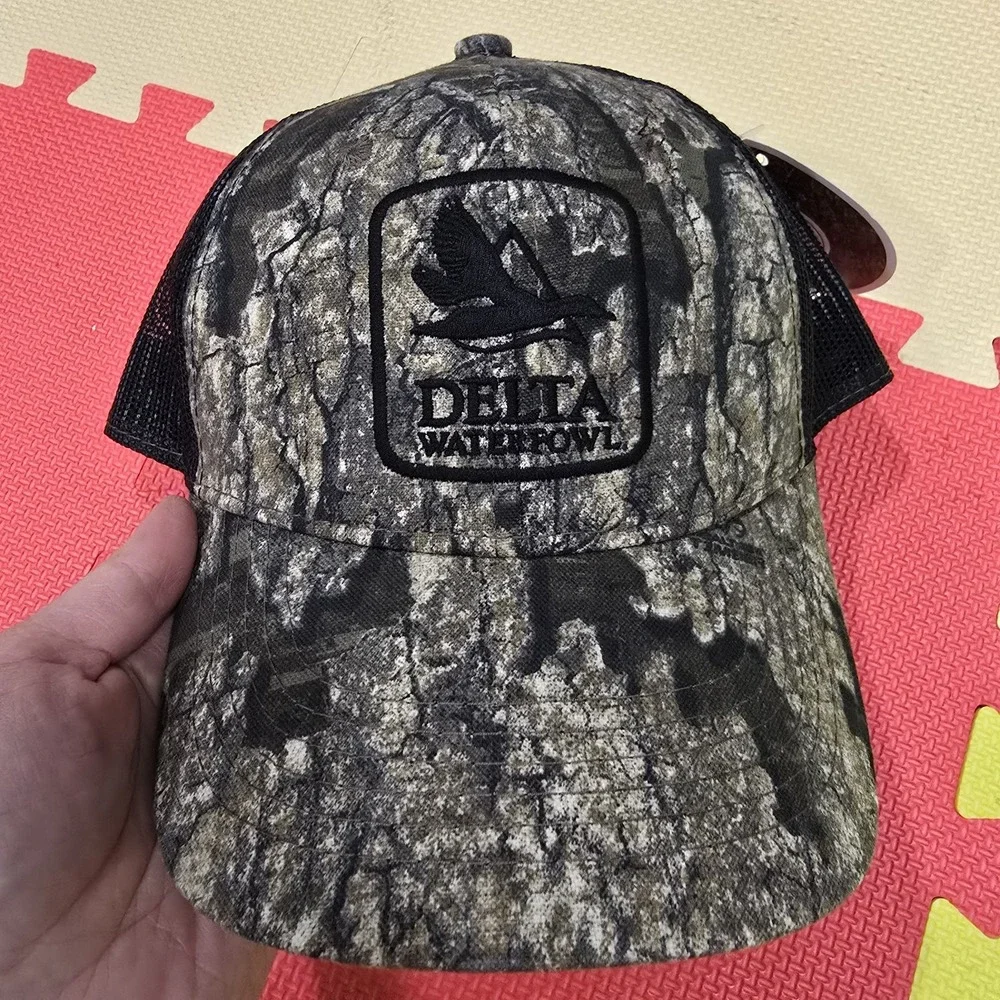 Delta Waterfowl Hat Realtree Timber Camo Trucker Cap Outdoor Cap‎ Snapback NEW